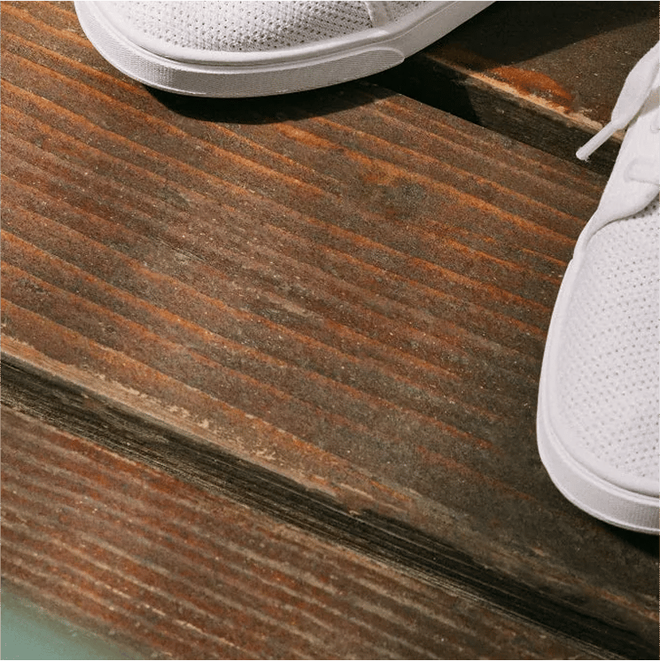 Wood floor and shoes close up