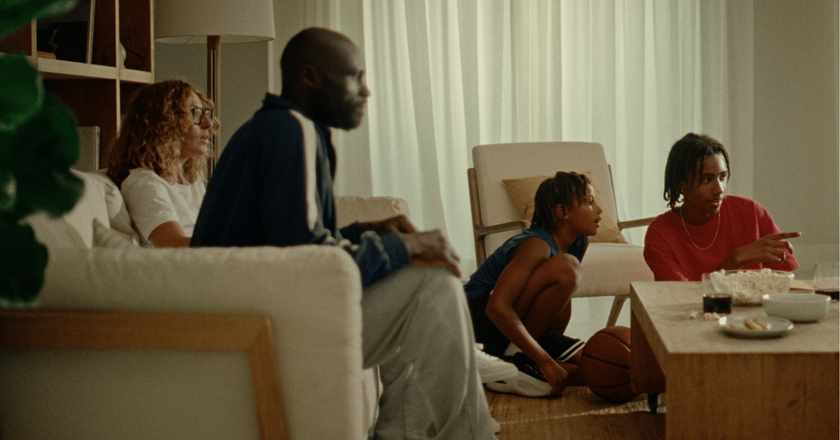 Family watching Tubi